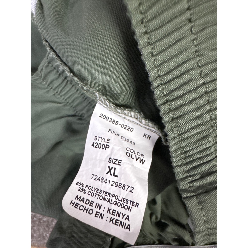 Cherokee Workwear Scrub Pants Olive Green Elastic Waist Cargo Pockets XL Regular - Picture 5 of 6